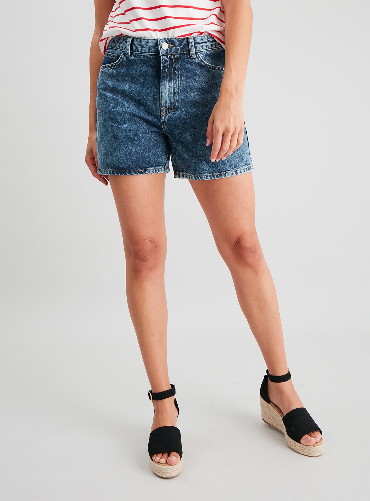 Acid Wash Denim 'Boy' Shorts Reviews Updated July 2023